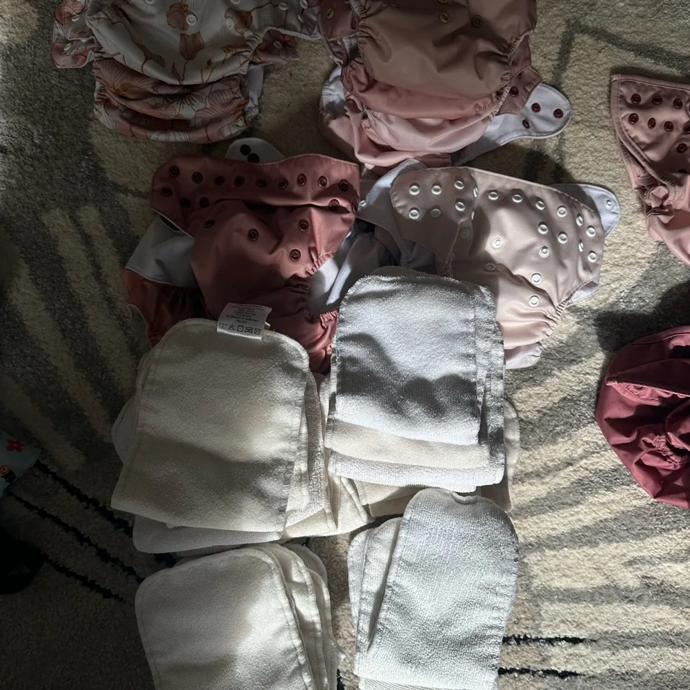 Assorted Kids Diaper Covers - Pink, Cream, Blue Floral